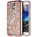 Produktbild kompatibel mit Galaxy S5 Mini Hülle,Luxus Glänzend Glitzer Strass Diamanten Handyhülle TPU Silikon Hülle Case Tasche Weiche Silikon Rückseite Glitzer Schutzhülle für Galaxy S5 Mini,Rose Gold