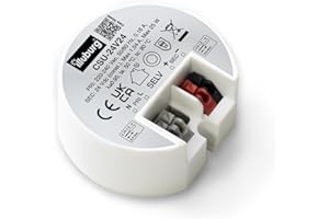 illuburg Trasformatore LED 24V 24W Senza Sfarfallio per LED Strisce Lampada Mobili LED Alimentatore Driver