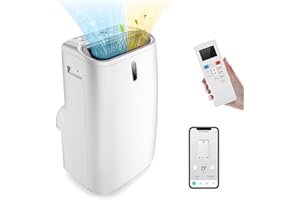 SOARS Klimaanlage mobil, 16000BTU 4,7kW, Kühlen & Heizen & Ventilieren & Entfeuchten, Klimagerät mit Abluftschlauch, Fernbedienung/App, 24H Timer, für Räume bis zu 50m² (16000BTU 4,7kW)