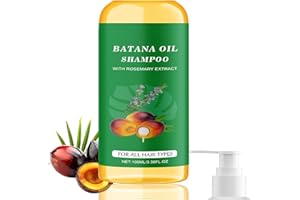 ORKNGLOWY Batana Oil Shampoo, Organic Bata-na Oil Shampoo with Rosemary Extract, Batana O il for Hair Growth Sham-poo, Reduces Hair Loss, Eliminates Split Ends & Repairs Damaged Hair, Suitable for Men & Women