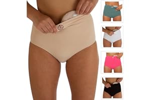 Comfizz Ostomy Underwear for Women – Stoma Knickers for Post-Surgery hernia & C-Section Support – Waist & abdomen support - Soft, Breathable & Secure Fit – Discreet, No-Roll Waist – Durable easy care
