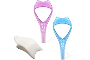 YEJAHY Lot de 3 outils de maquillage pour cils, peignes à cils, applicateurs de mascara, outil de maquillage des yeux, pochoir de mascara pour femmes, filles et femmes débutants