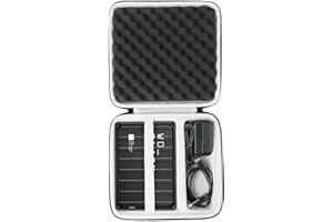 Khanka Duro Viaje Estuche Bolso Funda para WD Black D10 Game Drive de 8 TB.(Sólo Estuche)