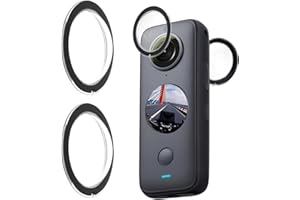 VIDACHARMY Doppia protezione obiettivo per Insta360 One X2, custodia protettiva in PC, sicurezza e chiarezza, accessorio essenziale per fotocamera d'azione panoramica