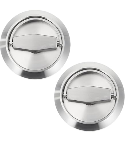 Serratura Per Porte Scorrevoli E0374N 51 - Cromo Satinato, Foro 48mm - Foto 2