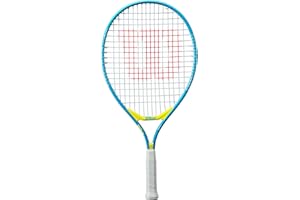 Wilson Ultra Power 21 Strung G - Raqueta de Tenis para niños, Color Negro y Gris