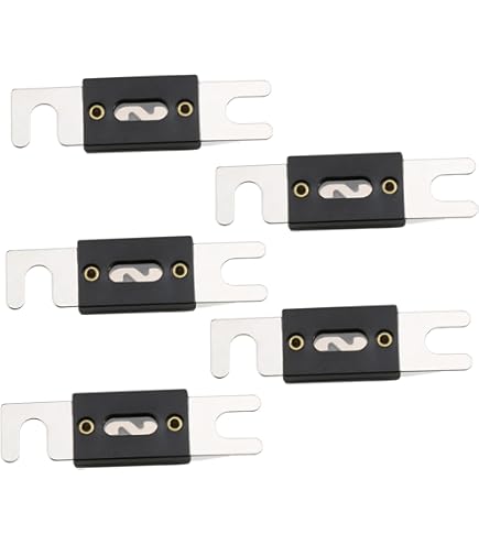 5x ANL Sicherung 600A DC 32V – Für Auto-Audio, Wechselrichter, Hochstrom-Anwendungen, Vergoldet