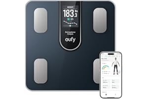 Scales for Body Weight, eufy Smart Bathroom scales C20 with Large TFT Screen, All-in-One Display for Offline Use, Bluetooth, Weighing Scales With 16 Metrics, BMI, Multi-Modes, High Accuracy