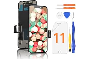 Yodoit Display für iPhone 11 LCD Bildschirm Ersatz 6,1 Zoll 3D Touch Digitizer Montage Glas Touchscreen Ersatz mit Reparatursatz, Kompatibel für Modell A2111, A2223, A2221