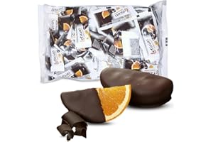 LAPASION - Gajos de naranja confitada con chocolate bolsa 1Kg (leticias).