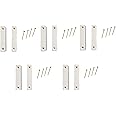 LE Sircut LEMS-101-5, 5pcs Recessed Wired Security Door contact Sensor Alarm Magnetic Reed Switch, Magnetic Door Sensor,Magnet Near - Connect Circuit, Magnet Away - Break Circuit