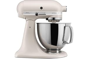 KitchenAid Batidora amasadora - Artisan - Robot de Cocina con Cabezal Inclinable - Amasadora con 3 Accesorios -Batidora de repostería con Bol de Acero Inoxidable - 4,8 L - Batido