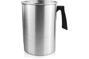 FOVNOT Schmelztopf, 3L Wachs Tasse Tropfenfrei Gießen Krug Kerze Herstellung Topf Hitzebeständig Handhaben Kerze Schmelzen Topf Wachs Schmelzen Tasse zum Kerze Herstellung und Seife Herstellung
