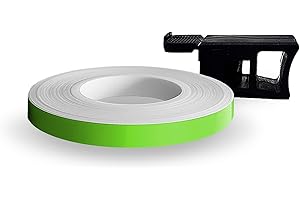 4R Quattroerre.it 10299 Wheel Stripes Tiras Adhesivas para Llantas de Moto con Aplicador, Verde Kawa, 7 mm x 7 mt