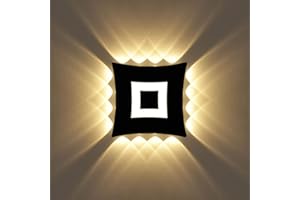 KAWELL 22W Moderno Applique da Parete LED Lampada da Muro Impermeabile IP65 Alluminio Lampada da Parete LED Interno Esterno per Camera da Letto Bagno Soggiorno Scale Corridoio Ingresso