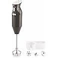 BOSS Stainless Steel B132 Portable Hand Blender 225W - Watt | Variable Speed Control | 3 Years Warranty | Easy To Clean And Store | Isi-Marked, Black
