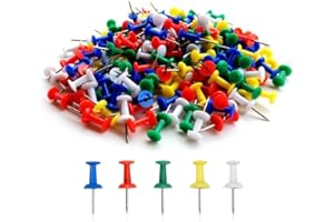 MenYiYDS-100 pezzi di puntine colorate, puntine morbide a cuscino, puntine decorative creative, puntine da disegno, puntine da disegno, per grafici a parete, foto (colori misti)