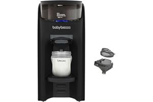 Baby Brezza Formula Pro Advanced – Automatischer Flaschenzubereiter – Mischt Milchpulver & Wasser perfekt – Mit 2 Milchpulvertrichtern (1 im Gerät, 1 extra) – 3 Temperaturen – BPA-frei – schwarz