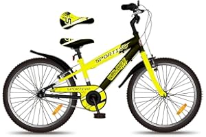 Kubbinga Bicicletta Sportiva Gialla 20" a Sfera, Pollici Unisex Bambino