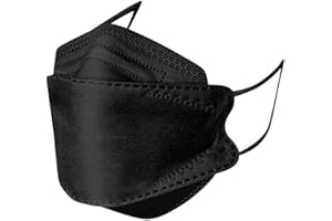 MANING-SET MaNMaNing Protección 5 Capas Negro Mascarillas Tipo Pez con Elástico para Los Oídos 20 unidades (Envasado en bolsa individual) 20210125-MANING-AC99