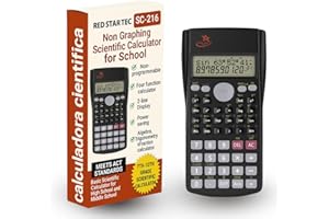 Red Star Tec Scientific Calculator SC 216 GCSE & A Level School Calculator for Students Non Graphing Suitable for Business Use