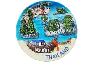 3D Changwat Krabi Thailand kylskåpsmagnet souvenir gåva hantverk samling