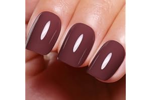 Ozzeal Red Brown Gel Nail Polish, 0.5 Fl Oz, Autumn Winter, Soak Off LED UV Gel Nail Polish Art Starter Manicure Salon DIY