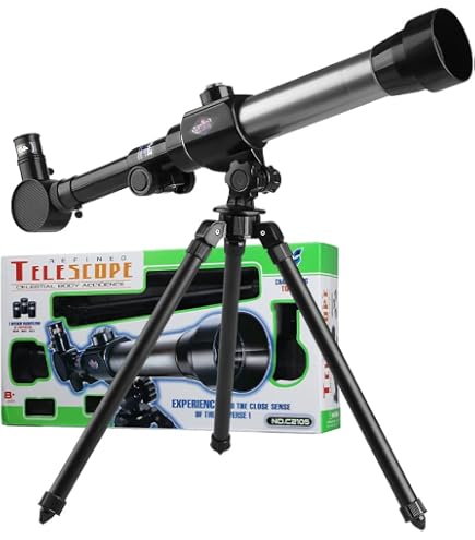 Lisciani I'm A Genius – Telescopio Educativo Para Niños De 7 A 12 Años, Observa Estrellas Y Naturaleza Con Zoom X20-x40, Trípode Y Manual Ilustrado, Regalo Científico