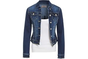 SS7 Womens Fitted Denim Jacket Ladies Stretch Black Grey Jean Jackets Size 6 8 10 12 14 16