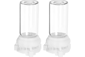 PRETYZOOM Ant Water Feeder 2-Pack Transparent Plastic Ant Watering Bowls 10Ml Micro Animal Liquid Feeders for Nest Accessories