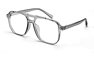 FEISEDY Occhiali anti Luce Blu Retro anni '70 '80 Occhiali Pilota Donna Uomo Occhiali da PC Gaming Computer Protezione UV B2866