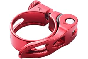 WILEONE Quick Release Bicycle Seatpost Clamp 34.9mm Red