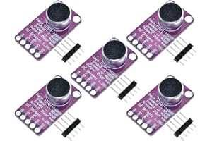 TECNOIOT 5pcs MAX9814 Microphone Amplifier Board Module Auto Gain Control AGC Electret