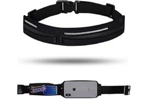 ABAUOAT Sac Banane Léger Ceinture Running,Ceinture de Course Running Smartphone Banane de Sport Etanche -Course a Pied, Sport, Jogging, Footing, Courir - Fitness Belt Bag pour Tous Les Telephones