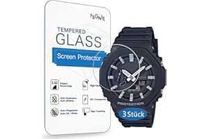Frgnie Pack of 3 Screen Protectors Compatible with Casio GA-2100, 9H Hardness, Anti-Scratch GA-B2100 Glass Screen Protector