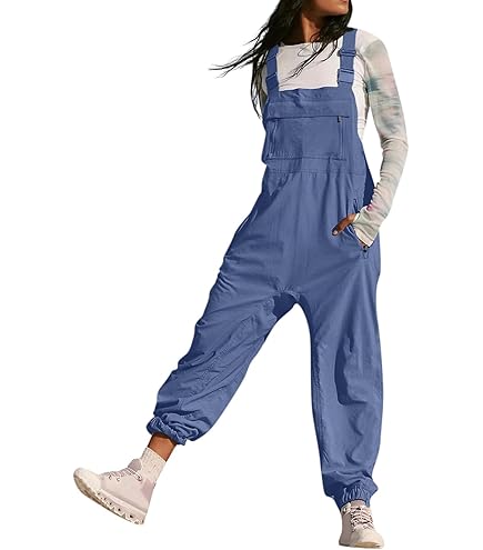 Damen Jeans Overall Kurz - Sommer Latzhose Aus Denim Mit Taschen