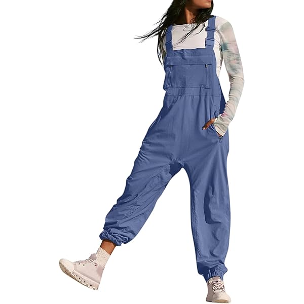 Latzhose Damen Mit Blumenmuster - Ärmelloser Sommeroverall In Großen Größen