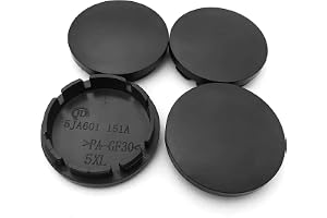 4 stycken hjulnavkapslar 56 mm, universellt navskydd, hjulnavskydd, fälglock, universella ABS navkapslar, svart (OD 56 mm ID