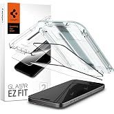 Spigen iPhone 15 Pro Max ile Uyumlu Ekran Koruyucu Cam Kolay Kurulum Glas.tR EZ Fit Full Cover (2 Adet) Black - AGL06873