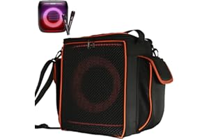LILITOK JBL Partybox Encore 2 - Sac de transport portable Compatible avec le Encore 2 Speaker Avec bandoulière et poche latérale pour microphone, chargeur et câbles