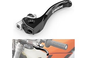 NICECNC Shorty Kupplungshebel kompatibel mit Beta 200/250/300 RR 2013-2025, 350-500 RR/RR-S 4-Takt 2012-2025, 250 X-Trainer 2019-2025, 300 X-Trainer 2015-2025 Schwarz, siehe Passform. Elemente