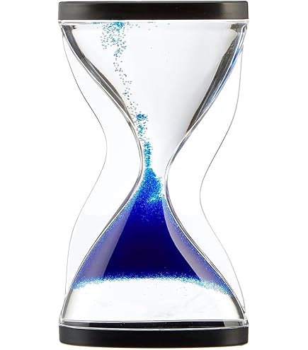 Swisselite Biloba Sanduhr – 30 Minuten Laufzeit, Schwarzes Glas-Design Für Schreibtisch, Büro & Home Decor