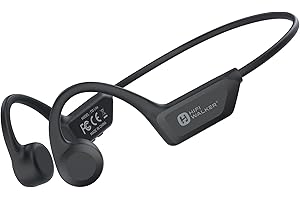 HIFI WALKER T10Lite Knochenschall Kopfhörer Kabellos Bluetooth 6.0, Sport Kopfhörer für Laufen, Radfahren, Wandern, Open Ear Design, HiFi-Treiber, 18H Akku und nur 28g leicht