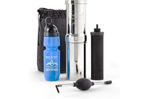 Go Berkey Kit Water Filter +Black Purifier elements Filtration System UK