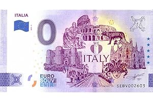 0 EURO SCHEIN Banconota da 0 Euro Italia · We Love Italy · Souvenir Zero €