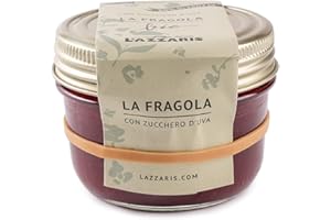 LAZZARIS DAL 1901 Lazzaris 1901 - Confettura di Fragole e zucchero d'uva BIO 250 g Gourmet - 4 vasi per cartone