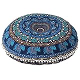 Ganesham Handicrafts- Indian Tapestry Round Floor Pillow, Indian Pouf, Decorative Mandala Cushion Cover, Elephant Pillow, Boho PIllow, Handmade Round Mandala Seating Pouf Ottoman Ganesham Handicrafts- Indian Tapestry Round Floor Pillow, Indian Pouf, Decorative Mandala Cushion Cover, Elephant Pillow, Boho PIllow, Handmade Round Mandala Seating Pouf Ottoman