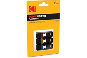 KODAK Emtec - Usb2.0 k100 8gb p3 8gb USB 2.0 Negro Unidad Flash USB - Memoria USB (USB 2.0, USB 2.0, Type-a, Tapa, Negro, Azul, Rojo, Amarillo, ampolla)
