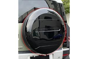 FTAPACCE Portecor Ersatzreifenabdeckung, passend für Land Rover Defender 90, 110, 130, 2-Türer, 4-Türer, 2020–2024, ABS-Kunststoff, glänzend schwarz