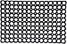 Produktbild Coco Matten N More Honeycomb Muster Gummi Fußmatte, schwarz